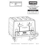 Waring WCT850RC Heavy Duty Switchable Bread and Bagel 4-Slice Commercial Toaster - 120V Waring WCT850RC Heavy Duty Switchable Bread and Bagel 4-Slice Commercial Toaster - 120V