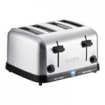 Waring WCT850RC Heavy Duty Switchable Bread and Bagel 4-Slice Commercial Toaster - 120V Waring WCT850RC Heavy Duty Switchable Bread and Bagel 4-Slice Commercial Toaster - 120V