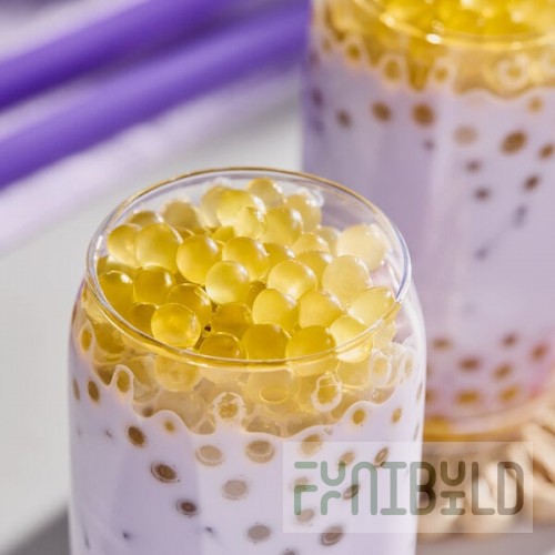 Fanale Passion Fruit Popping Boba 1.1 lb. - 18/Case