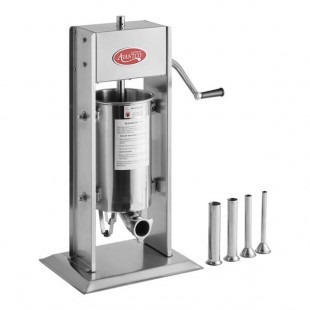 Scratch and Dent Avantco 20 lb. Stainless Steel Vertical Manual Sausage Stuffer with 5/8