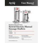 Scratch and Dent Avantco 20 lb. Stainless Steel Vertical Manual Sausage Stuffer with 5/8