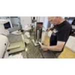 Scratch and Dent Avantco 20 lb. Stainless Steel Vertical Manual Sausage Stuffer with 5/8