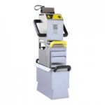 Pitco® FBG18-SSTC Natural Gas 42-65 lb. Flat Bottom Floor Fryer with Solid State Thermostatic Controls - 100,000 BTU