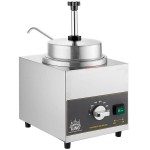 Carnival King WPLL35 3.5 Qt. Warmer with Pump, Inset, Lid, and Ladle - 120V, 550W