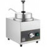 Carnival King WPLL35 3.5 Qt. Warmer with Pump, Inset, Lid, and Ladle - 120V, 550W