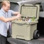 CaterGator CG35TANW Tan 35 Qt. Mobile Rotomolded Outdoor Cooler / Ice Chest CaterGator CG35TANW Tan 35 Qt. Mobile Rotomolded Outdoor Cooler / Ice Chest