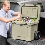 CaterGator CG35TANW Tan 35 Qt. Mobile Rotomolded Outdoor Cooler / Ice Chest CaterGator CG35TANW Tan 35 Qt. Mobile Rotomolded Outdoor Cooler / Ice Chest