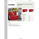 CaterGator CG100RED Red 110 Qt. Rotomolded Outdoor Cooler / Ice Chest