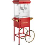 Carnival King Popcorn Popper Kit with 8 oz. Popper and Cart - 120V, 850W Carnival King Popcorn Popper Kit with 8 oz. Popper and Cart - 120V, 850W