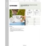 CaterGator JB20WH2 White 2 Faucet 21 Qt. Insulated Jockey Box with 65 ft. Coils