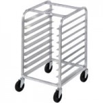 Channel 428A 9 Pan Aluminum Side Load Half Height Sheet / Bun Pan Rack - Assembled