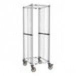 Metro RE1K4S Super Erecta Metroseal Gray Epoxy 40 Pan End Load Bun / Sheet Pan Rack with Non-Marking Casters - Unassembled Metro RE1K4S Super Erecta Metroseal Gray Epoxy 40 Pan End Load Bun / Sheet Pan Rack with Non-Marking Casters - Unassembled