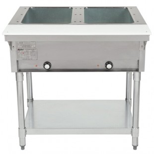 Eagle Group DHT2 Open Well Two Pan Electric Hot Food Table - 120V
