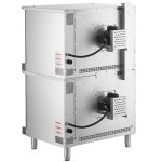 MainStreet Equipment EC2-C Double Deck Electric Full Size Convection Oven with Legs - 208V, 3 / 1 Phase, 11 kW