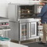 MainStreet Equipment EC2-C Double Deck Electric Full Size Convection Oven with Legs - 208V, 3 / 1 Phase, 11 kW