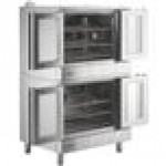 MainStreet Equipment EC2-C Double Deck Electric Full Size Convection Oven with Legs - 208V, 3 / 1 Phase, 11 kW