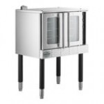 MainStreet Equipment EC2-C Double Deck Electric Full Size Convection Oven with Legs - 208V, 3 / 1 Phase, 11 kW