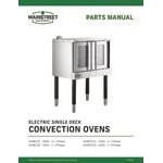 MainStreet Equipment EC2-C Double Deck Electric Full Size Convection Oven with Legs - 208V, 3 / 1 Phase, 11 kW