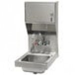 Advance Tabco 7-PS-84 Space Saving Hand Sink with Splash Mount Faucet, Soap, and Paper Towel Dispenser - 12 Advance Tabco 7-PS-84 Space Saving Hand Sink with Splash Mount Faucet, Soap, and Paper Towel Dispenser - 12