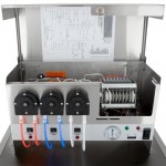 Noble Warewashing I-E Single Rack Low Temperature Door-Type Dish Machine - 115V