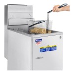 Pitco® 45C+S Natural Gas 42-50 lb. Stainless Steel Floor Fryer