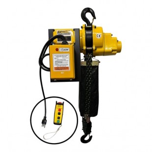 OZ Lifting Products 2 Ton Electric Chain Hoist with 10' Lift and Wireless Control OZ4000ECW-10 - 6.5 FPM, 115V OZ Lifting Products 2 Ton Electric Chain Hoist with 10' Lift and Wireless Control OZ4000ECW-10 - 6.5 FPM, 115V