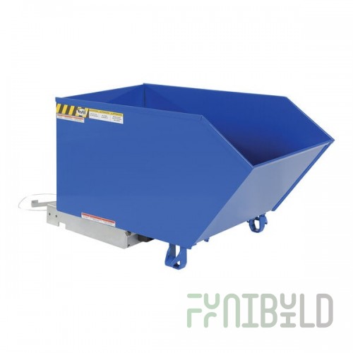 Vestil 0.50 Cubic Yard Light-Duty Low-Profile Self-Dumping Steel Forklift Hopper H-50-LD - 2,000 lb. Capacity