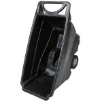 Rubbermaid® 0.5 Cubic Yard Black Tilt Truck / Trash Cart with Hinged Dome Lid (850 lb.)