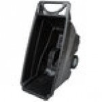 Rubbermaid® 0.5 Cubic Yard Black Tilt Truck / Trash Cart with Hinged Dome Lid (850 lb.)