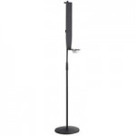 Lavex Black Metal Soap / Sanitizer Dispenser Table Top Stand