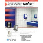 San Jamar T1770WHCL Ultrafold Summit C-Fold / Multifold Towel Dispenser - White / Clear