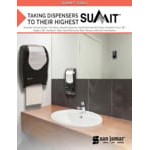 San Jamar T1770WHCL Ultrafold Summit C-Fold / Multifold Towel Dispenser - White / Clear