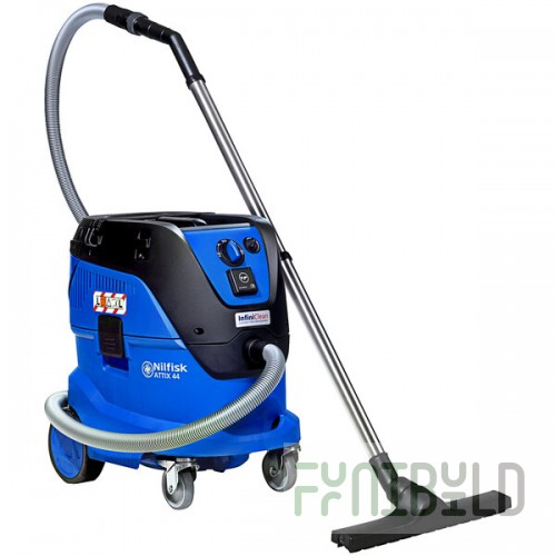 Nilfisk ATTIX 44-21 IC 11 Gallon Polyethylene Wet / Dry Vacuum with Automatic Tool Start and Anti-Static Hose - 890W
