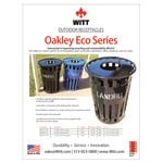 Witt Industries Oakley Eco M3601CP-DT-GN 36 Gallon Green Outdoor Compost Bin with Dome Top Lid Witt Industries Oakley Eco M3601CP-DT-GN 36 Gallon Green Outdoor Compost Bin with Dome Top Lid