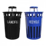 Witt Industries Oakley Eco M3601CP-DT-GN 36 Gallon Green Outdoor Compost Bin with Dome Top Lid Witt Industries Oakley Eco M3601CP-DT-GN 36 Gallon Green Outdoor Compost Bin with Dome Top Lid