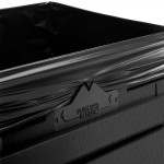 Commercial Zone 73290199 PolyTec 42 Gallon Square Black Trash Can and Dome Lid Set Commercial Zone 73290199 PolyTec 42 Gallon Square Black Trash Can and Dome Lid Set