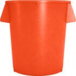 Carlisle 84104404 Bronco 44 Gallon Yellow Round Trash Can Carlisle 84104404 Bronco 44 Gallon Yellow Round Trash Can