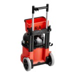 NaceCare Solutions ProVac PPR 390 900768 4 Gallon Corded Canister Vacuum with Storage Caddy and AST2 Combination Floor Toolkit - 120V
