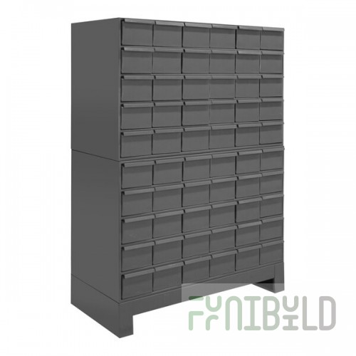 Durham Mfg 60-Drawer Steel Storage Cabinet with Extra Large Drawers and 5 1/4