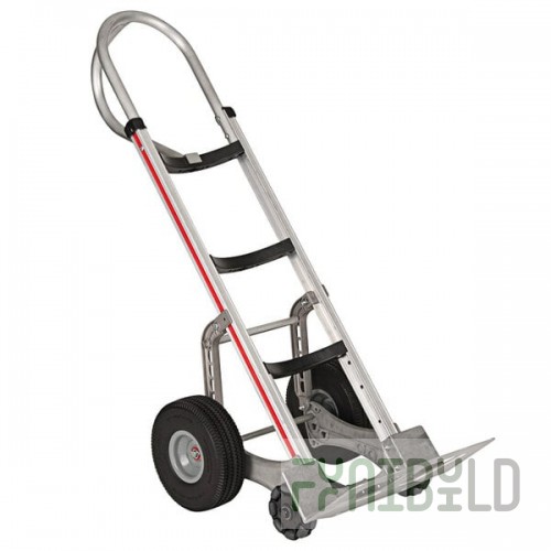 Magliner 500 lb. Self-Stabilizing Hand Truck with Vertical Loop Handle and Curved Back Frame HRK55AUAC2