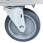 Lakeside 526 Stainless Steel Three Shelf Guard Rail Utility Cart - 31 Lakeside 526 Stainless Steel Three Shelf Guard Rail Utility Cart - 31