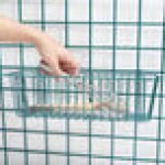 Metro H210K3 Metroseal Green Storage Basket for Wire Shelving 17 3/8 Metro H210K3 Metroseal Green Storage Basket for Wire Shelving 17 3/8