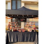 Backyard Pro Courtyard Series 10' x 10' Blue Straight Leg Aluminum Instant Pop Up Canopy Tent and Wall Kit Backyard Pro Courtyard Series 10' x 10' Blue Straight Leg Aluminum Instant Pop Up Canopy Tent and Wall Kit