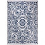Abani Parker Collection 4' x 6' Cream / Blue Traditional Floral Medallion Area Rug Abani Parker Collection 4' x 6' Cream / Blue Traditional Floral Medallion Area Rug