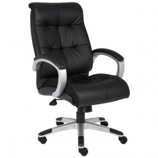 Boss B8771S-BK Black Double Plush High Back Executive Chair Boss B8771S-BK Black Double Plush High Back Executive Chair