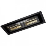 Solaira ICR Series H2 Black Aluminum Ultra Low Light Electric Infrared Heater - 208/240V, 3000W Solaira ICR Series H2 Black Aluminum Ultra Low Light Electric Infrared Heater - 208/240V, 3000W