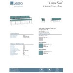 Lesro Lenox Steel Patriot Plus Sea Vinyl 4-Seat Sofa with Center Arms Lesro Lenox Steel Patriot Plus Sea Vinyl 4-Seat Sofa with Center Arms
