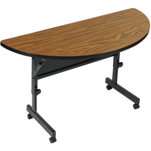 Correll Deluxe Half Round Flip Top Table, 24