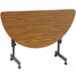 Correll Deluxe Half Round Flip Top Table, 24 Correll Deluxe Half Round Flip Top Table, 24