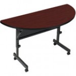 Correll Deluxe Half Round Flip Top Table, 24 Correll Deluxe Half Round Flip Top Table, 24